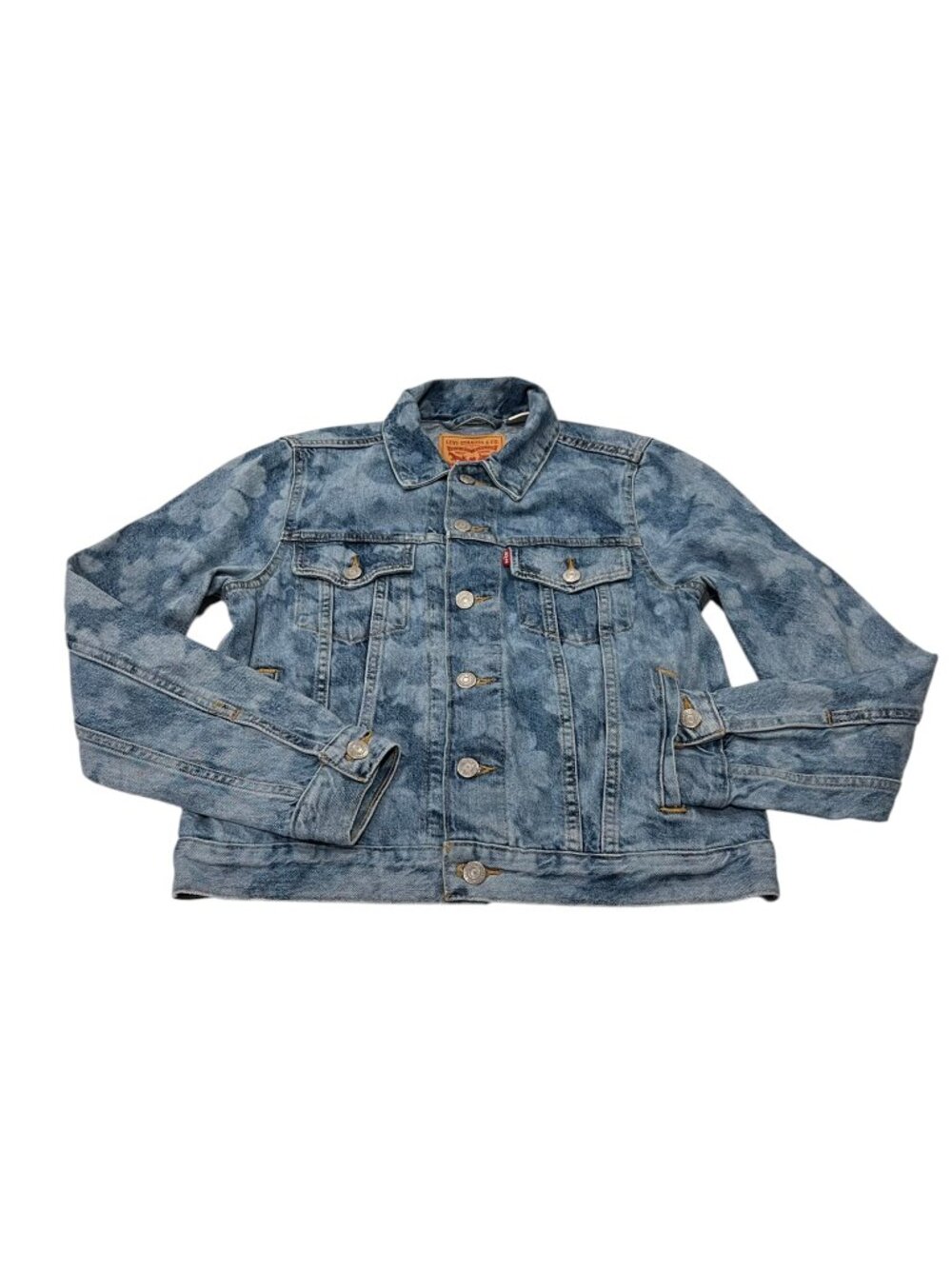 Levi's Floral Pattern Denim Jean Jacket, Blue, S